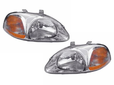 Makyajsız Honda Civic 96-99 Usdm Ön Far Takımı 